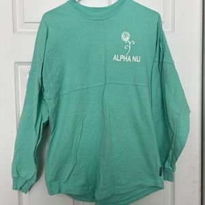 Mint green AOII shirt